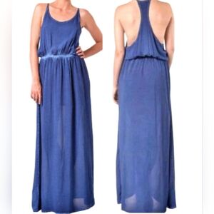 Betro Simone Racerback Blue Maxi Dress Women's XS NWT